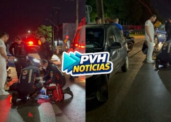 URGENTE: Motociclista bate de frente com carro na zona sul