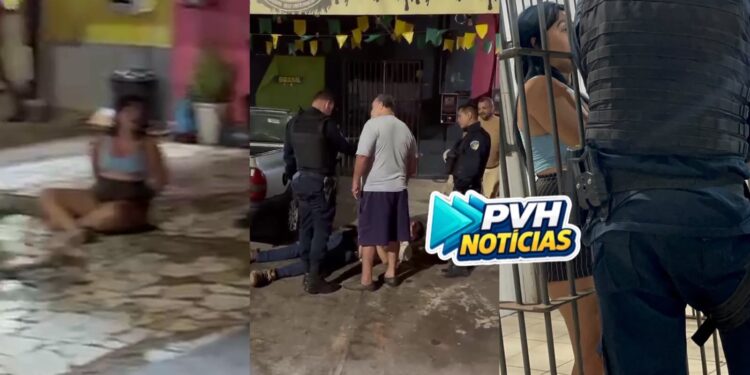 Jovem é presa após atacar marido com golpe de garrafa quebrada em bar