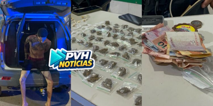 OPERAÇÃO ASFIXIA: Força Tática prende suspeito com 133 porções de drogas no bairro Mariana