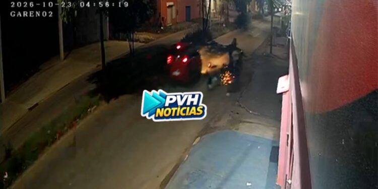 VÍDEO: Motorista foge depois de causar acidente com dois motociclistas na zona leste