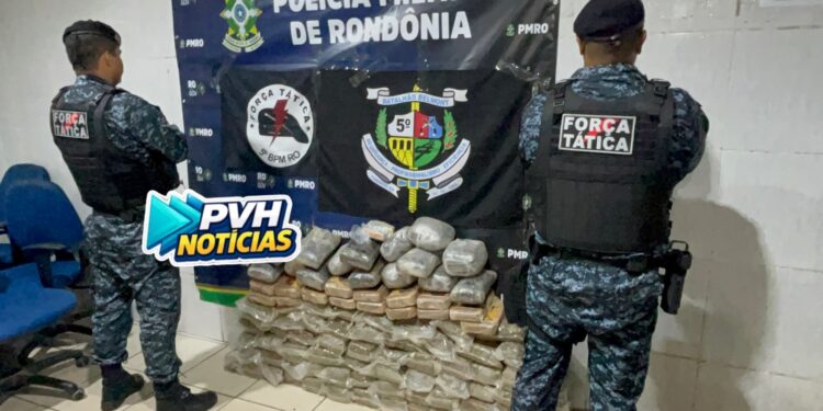 ATUALIZADA: Força Tática do 5º Batalhão apreende 101kg de drogas na zona leste Veja Vídeo