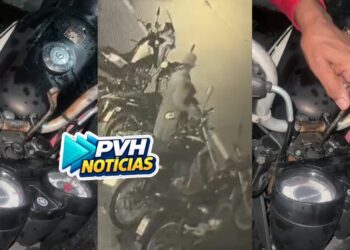 VÍDEO: Ladrão tenta furtar moto de jornalista em frente de emissora de tv no centro