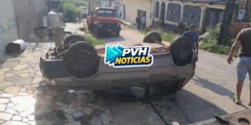 ATUALIZAÇÃO: Fiat capota em acidente no bairro Costa e Silva – Veja Vídeo