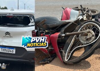 URGENTE: Motoboy sofre traumatismo craniano em grave acidente na BR-364