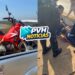 URGENTE: Pneu estoura e motociclista sofre queda na ponte do Rio Madeira