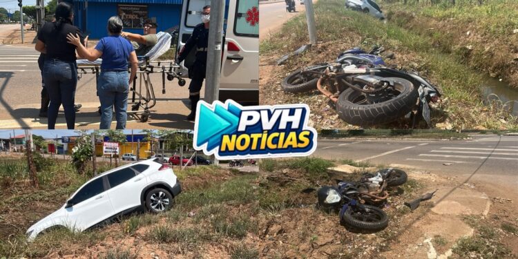 URGENTE: Carro vai parar na vala em grave acidente na Rio de Janeiro