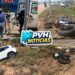 URGENTE: Carro vai parar na vala em grave acidente na Rio de Janeiro