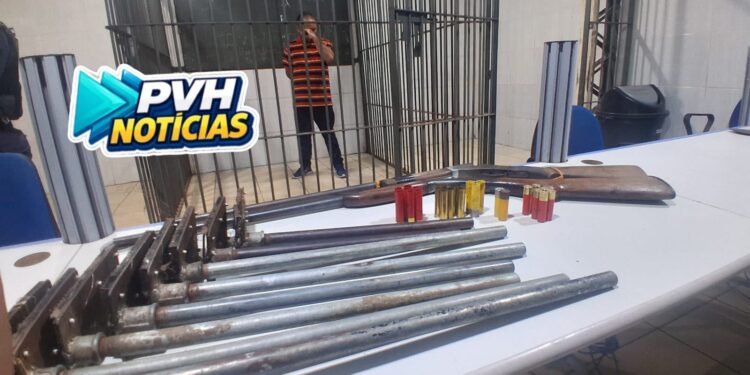NA BR-319: Foragido é preso com 10 armas em propriedade rural