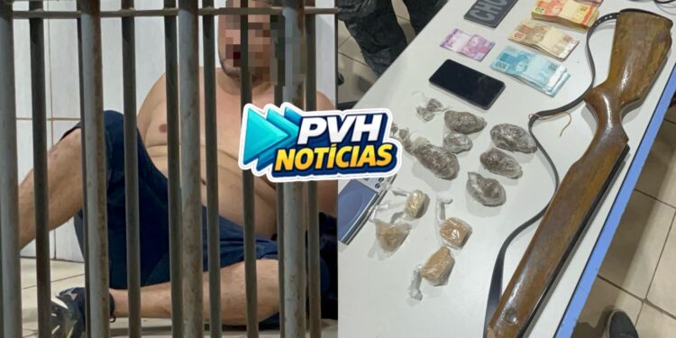 SAIU CORRENDO: Apenado se assusta com o BPChoque e acaba preso com drogas no centro